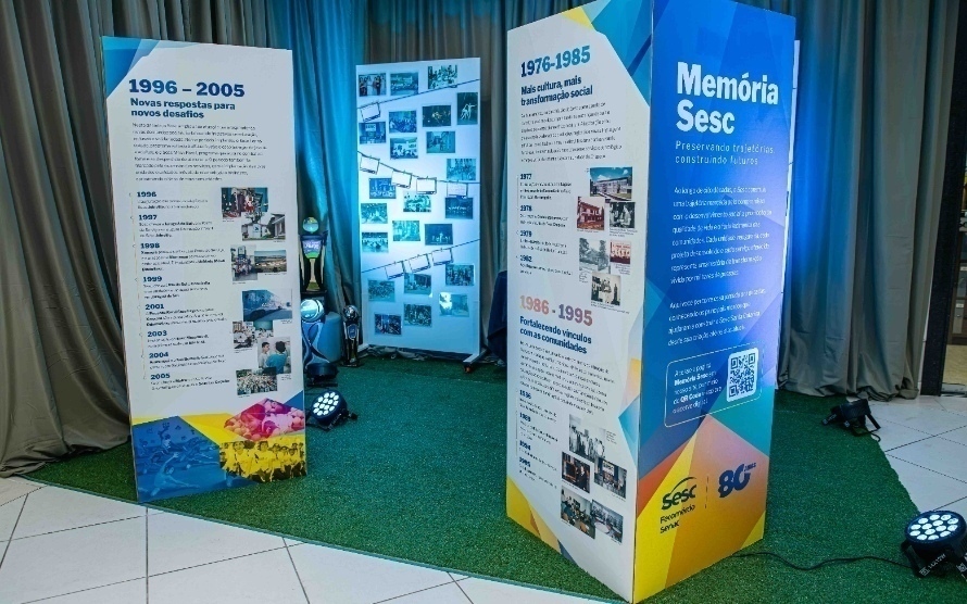 Exposição Memória Sesc convida o público a revisitar a trajetória da Instituição
