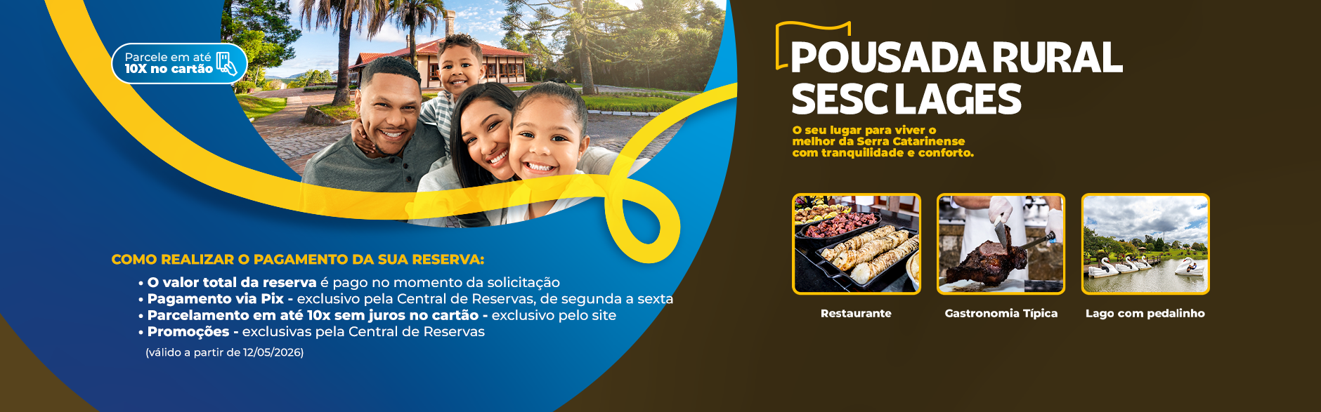 Banner Promoções Pousada Rural